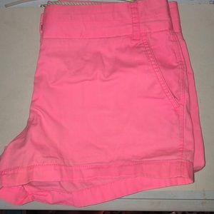5” J. Crew hot pink Chino Shorts!!!